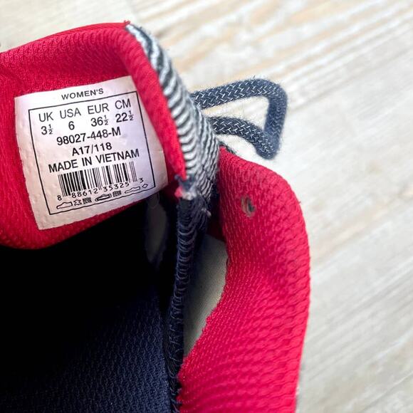 SUPRA Scissor Sneaker | Blue/Red Size 6 - Picture 8 of 9